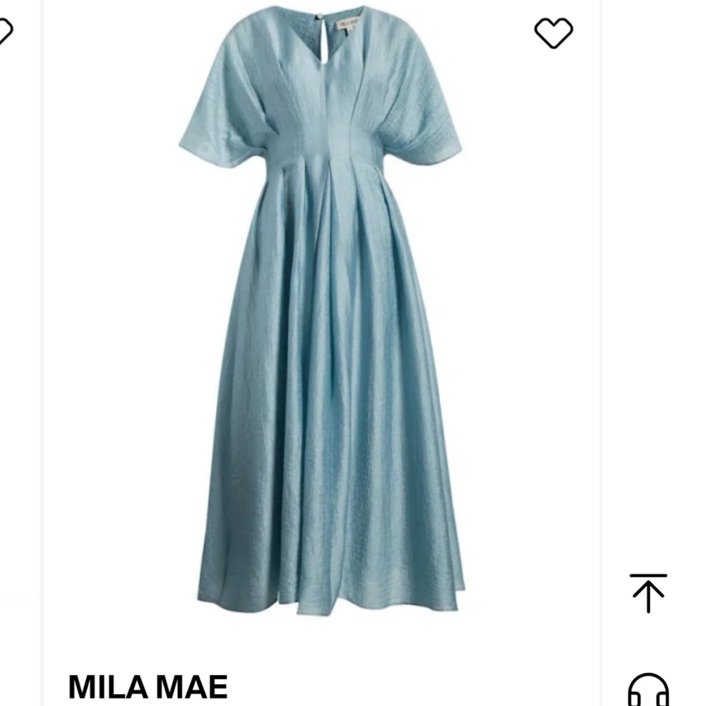 Mila Mae Blue Midi Dress
